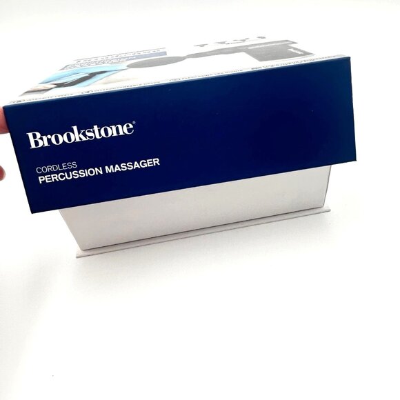 Brookstone Cordless Percussion Massager With 4 Interchangeable Heads & Rechargea - Picture 6 of 9